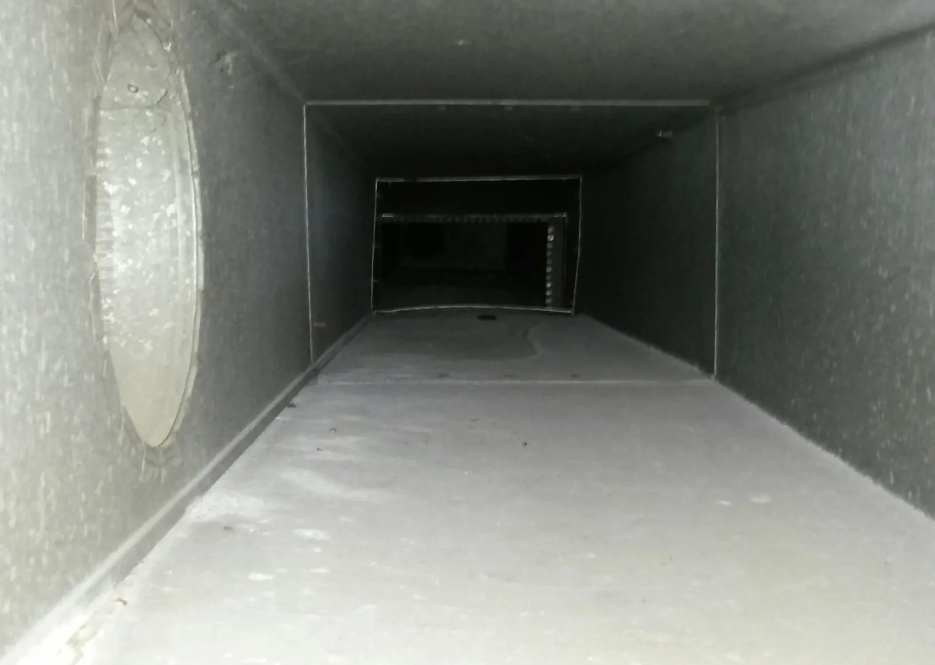 air duct after cleaning